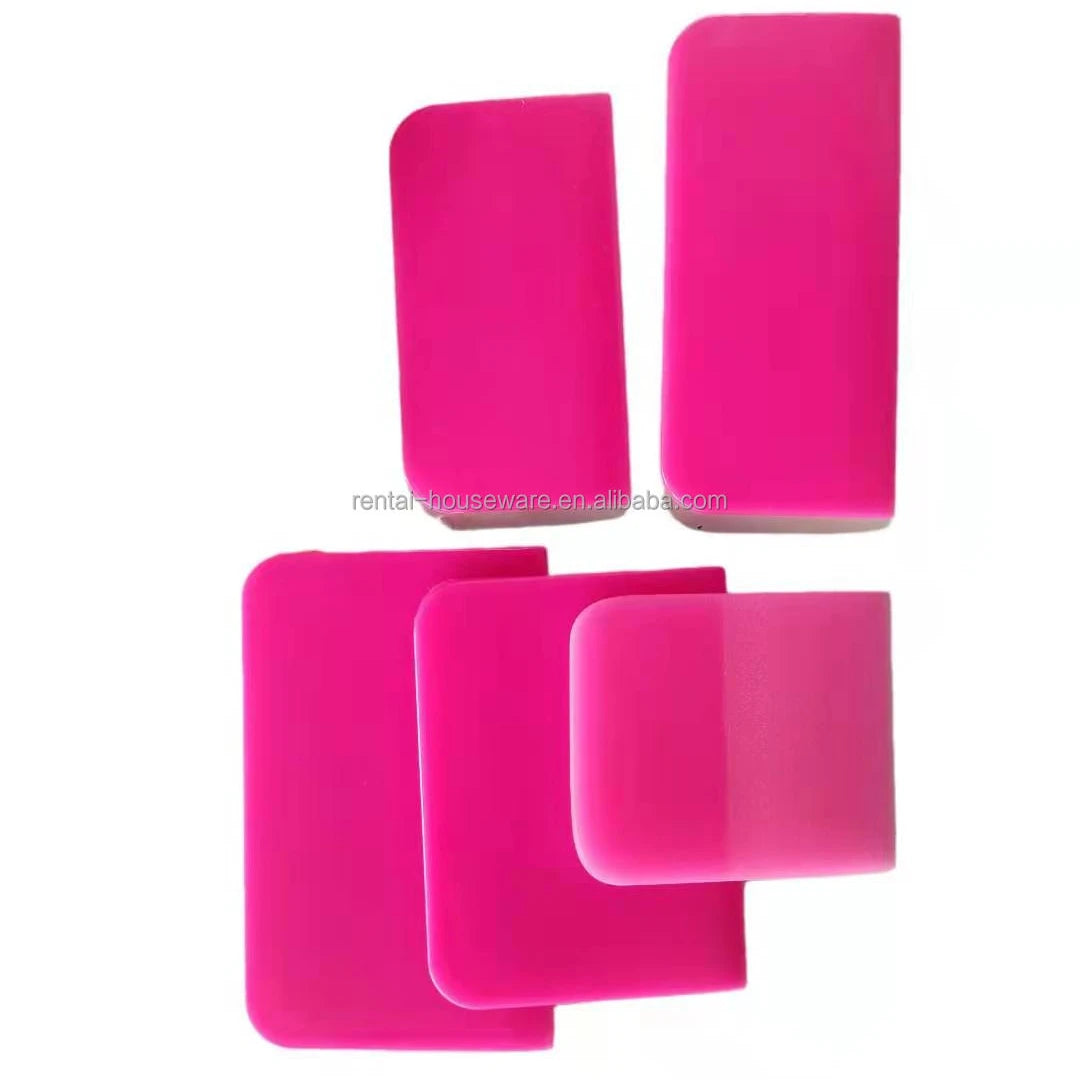 Chinese Factory Hand Tools Pinks Squeegee Vinyl Tools Hard Plastic Scraper
