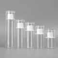 High Clarity Refill PETG Toner Bottle Cylinder Round Bottle with Large Screw Cap 60ml 80ml 100ml 120ml 150ml 180ml 200ml