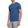 Custom Design Logo Woven O-Neck Short Sleeve 180g Quick Dry Solid Anti-Wrinkle Unisex T-Shirt with Custom Printing for Men