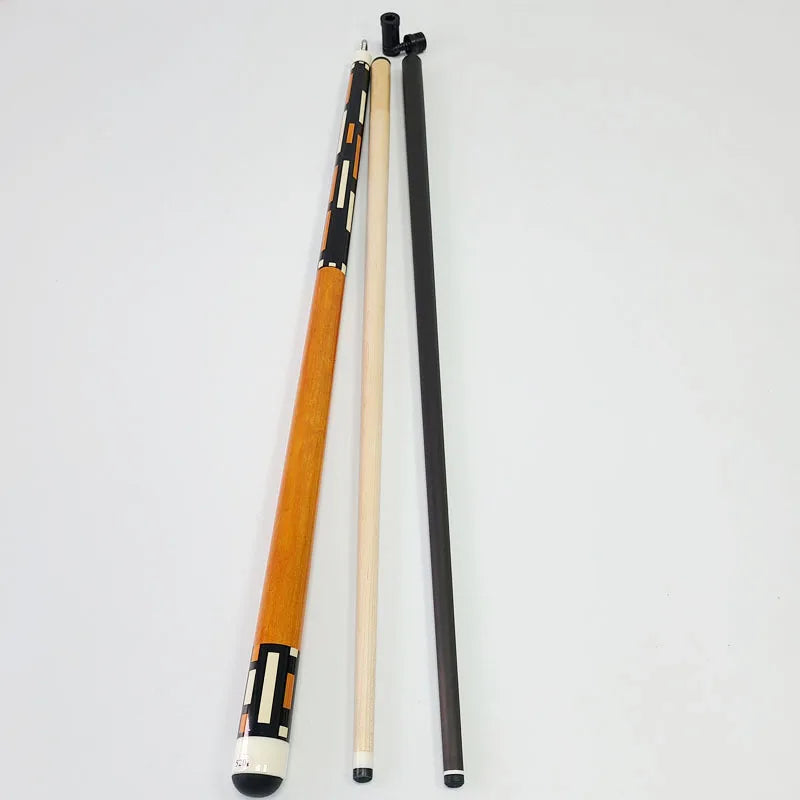 Xmlivet Billiard Pool Cues 142cm Length With 12mm Tip Maple Wood Radial Pin Cues Stick With Carbon Shaft Billiards Cue Sticks
