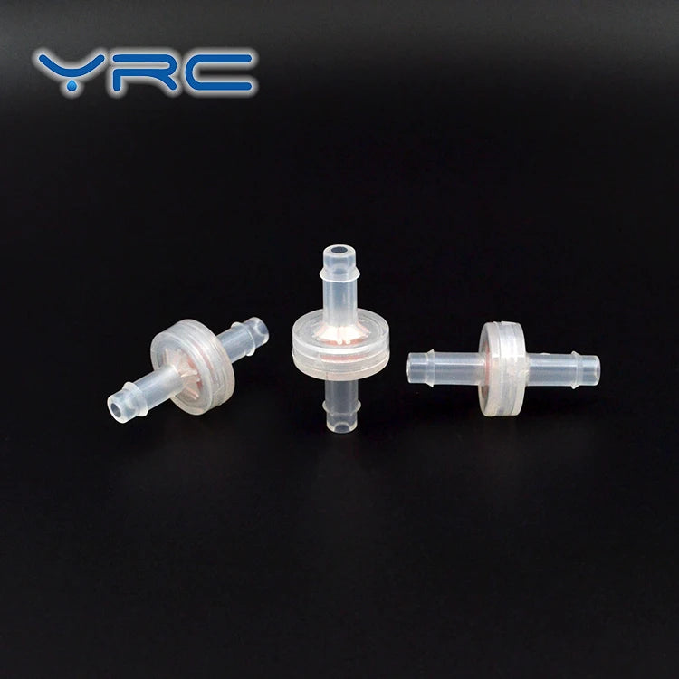 YRC 1/4" Miniature Silicone Diaphragm NRV Plastic Check Valve for Air and Water
