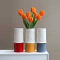 Light Luxury Ins Style Large Ceramic Vase Modern Matt Living Room Flower Arrangements Water-Keeping Tulips Holly Weddings