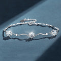 2022 Fashion Fine Luxury Jewelry Snowflake Bracelet Bangle Women Moissanite Diamond Sterling Silver Bracelet