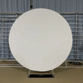 Hot Sale Aluminum Tube Wedding Round Shape Tension Fabric Display White Backdrop Flame Retardant Lightweight 6.56ft X 200cm