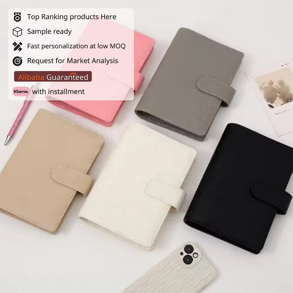 Hot Selling New Design Silvery A6 Kit Budget Binder 100 Envelope Saving Challenge Money Book with Numbered Sleeves Pockets Sheet