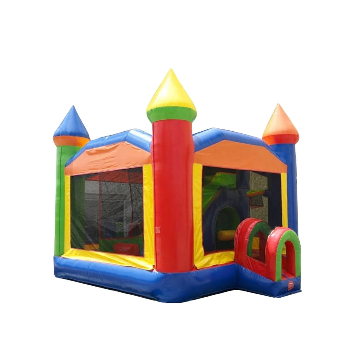 ADS Rainbow Multi-Play Commercial Inflatable Bounce House with Slide EN71 Certified PVC Material