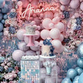 Romantic Style Party Christmas Backdrop Decorative  Sequins Plastic Wall  Wedding Decoration