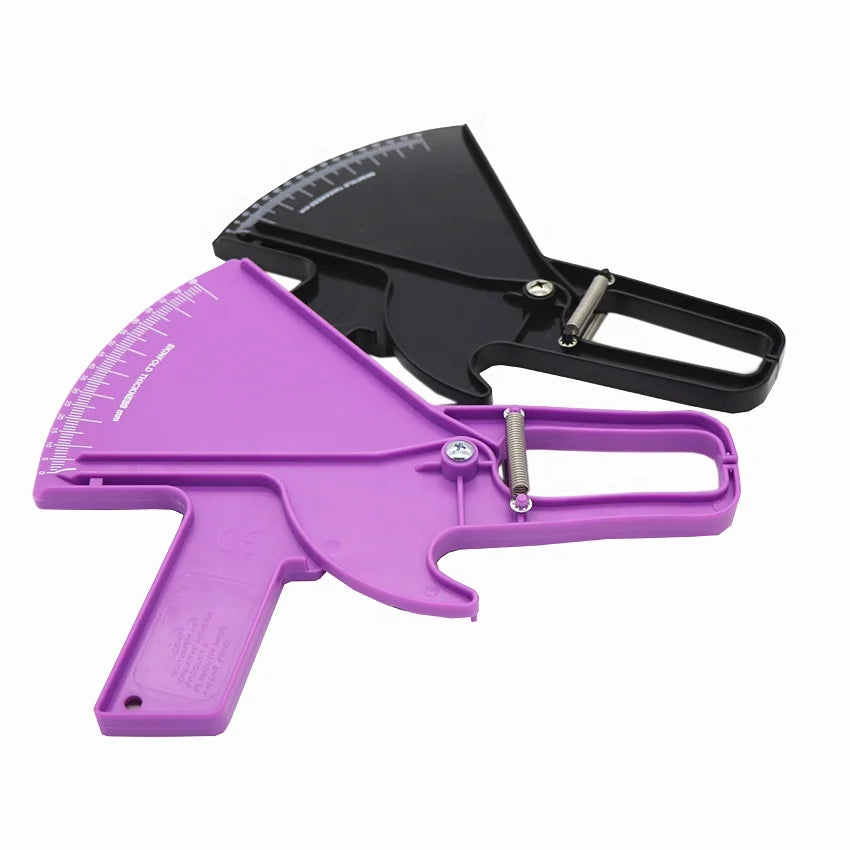 Purple Body Fat Anylyzer BMI Measuring Slim Skinfold Body Fat Tester Caliper