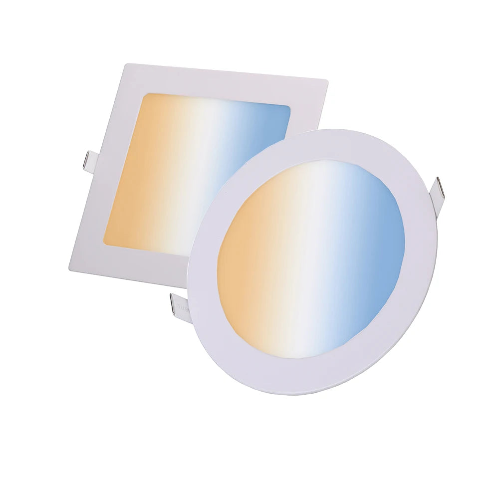 Benory 24V 2000 6000K CRI90+ TUYA WIFI Zigbee Ultra Thin SMD2835 Recessed Smart LED Flat Panel Light for Loxone Dali Knx Pwm Dmx