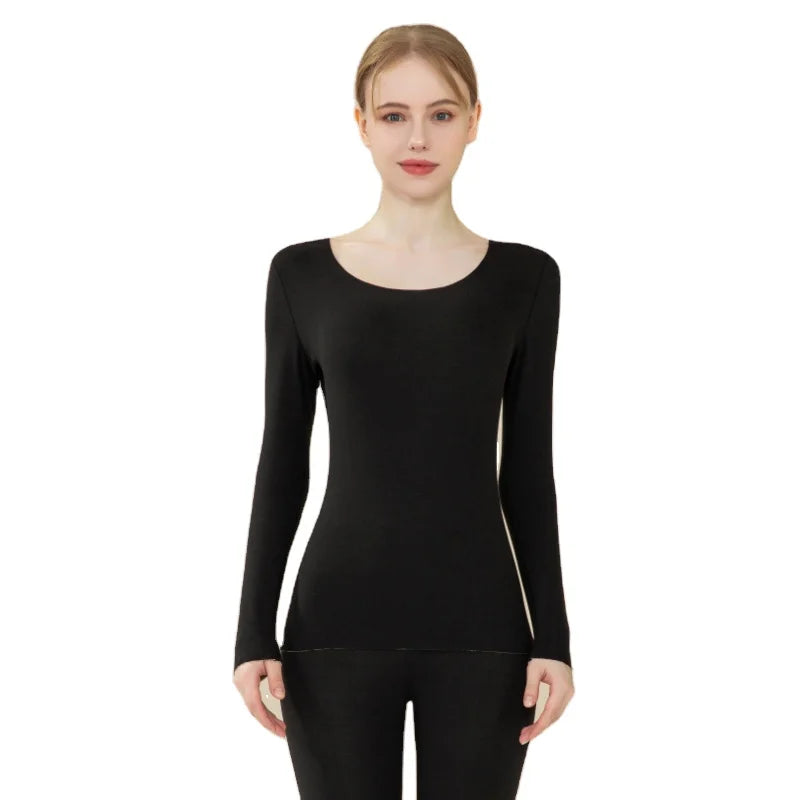 Women's Thermal Underwear Breathable Seamless Eco-Friendly Quick Dry Long Johns Factory Price Solid Color Thermal Suits