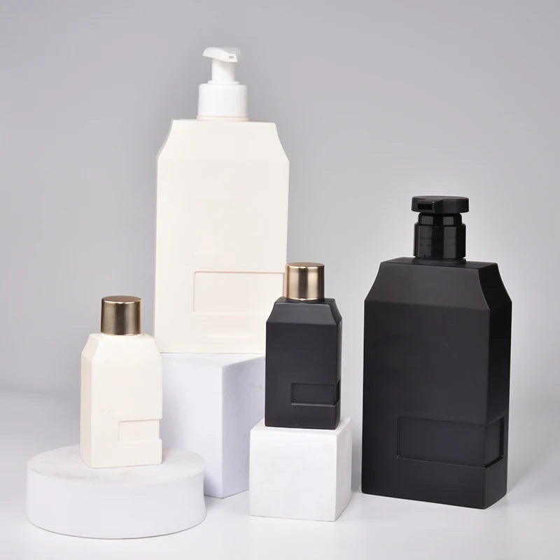 Custom Shaped 60ml 350ml PET Foam Plastic Bottle for Shampoo and Shower Gel Empty Personal Care Container for Lotion