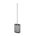 Toilet Brush Holder Custom Grey Metal Holder Toilet Brush Bowl Stainless Steel Handle Toilet Cleaner Brush