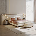 Wholesale Hotel Bedroom Furniture Set king Size Double Luxurious Fabric Luxury Up-holstered Beds