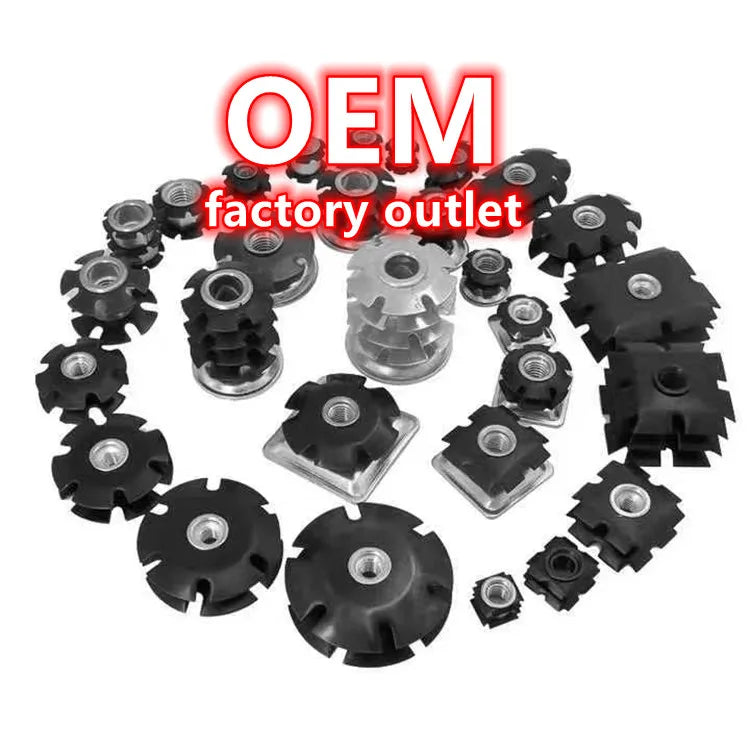 Custom Polished Spring Steel Threaded Star Nut M4-M12 for Mountain Road Bicycle Fork Furniture Mining Applications