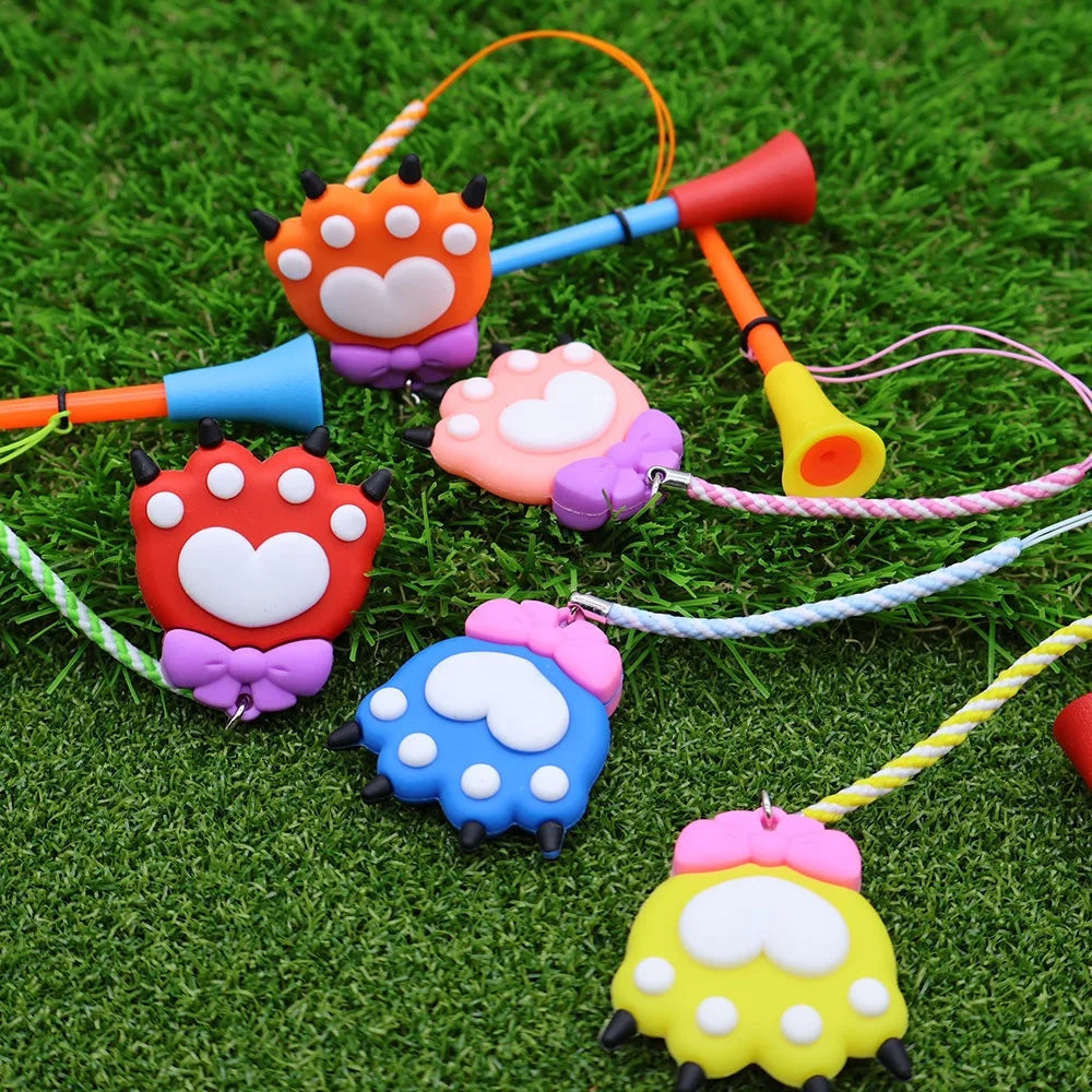 Golf Tee Peg Set Colorful Cat Paw Design with 83mm Rubber Top Tee Golf Accessories Funny Gifts for Girl and Women