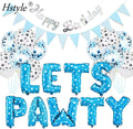 23Pcs/Set Party Decor Kits Lets PAWTY Decor for Dog Cat with Balloons Birthday Banners Party Supplies for Dog Cat Pets ST769