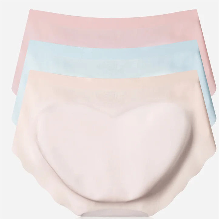 MiiOW Women's Peach Hip Panties Seamless Breathable Women's Panty Not Stretch the Legs Comfortable Women's Panties