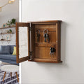 Housewarming Gift Vintage Wood Wall Mounted Key Holder Rustic Key Cabinet Storage Boxes