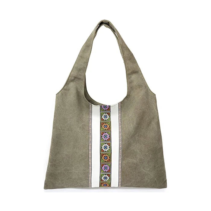 Customized Logo Printed Cotton Shopping Tote Bags Chic Style Reusable Canvas Bag with Long Handle Leopard Pattern