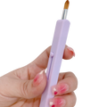 Exquisite Makeup Brush Lip Retractable Lipstick Brush with Storage Dust-proof Makeup Brush