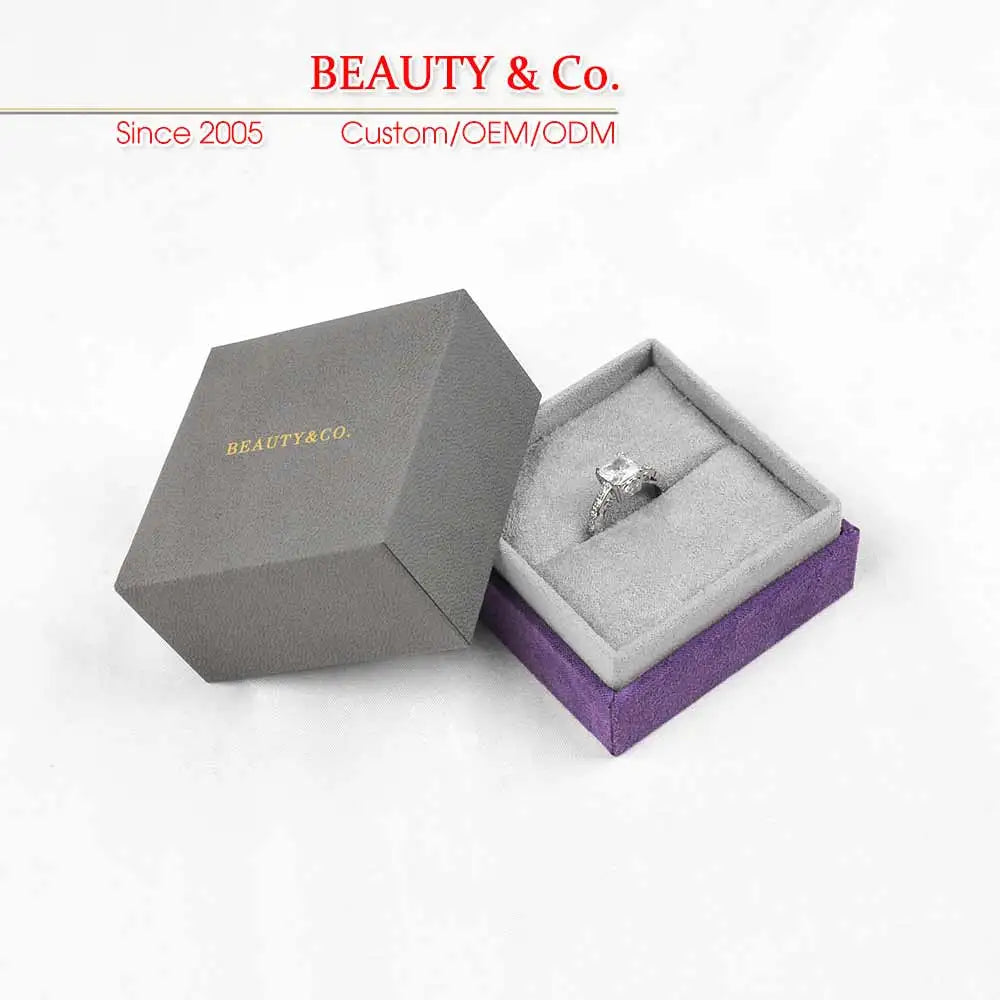Wholesale Custom Logo Paper Plastic Jewelry Boxes with Square Design and Microfiber Lining-Versatile Packaging Solution