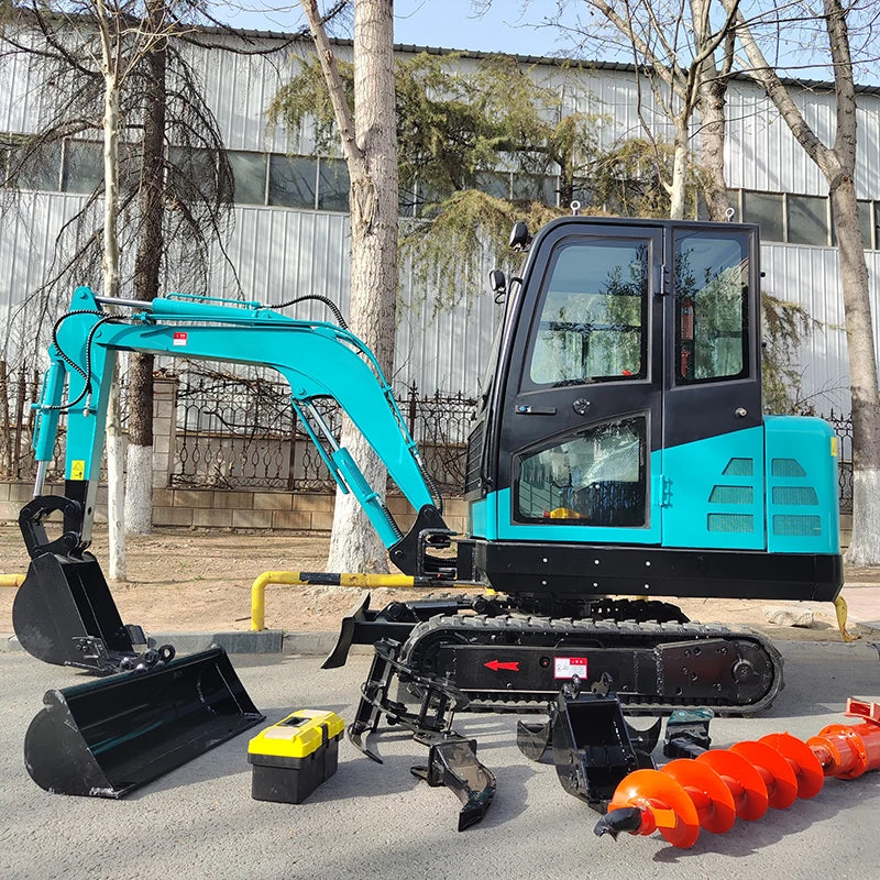 Free Shipping Mini Excavator 3.5 Ton 0.8ton 1.2ton 1.8ton  EPA Kubota Engine Crawler Digger Farm Chinese Mini Excavator Machine