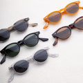 Retro Plastic Round Frames Blocker Optical Sunglasses Acetate Transparent Eyeglasses Sunglasses
