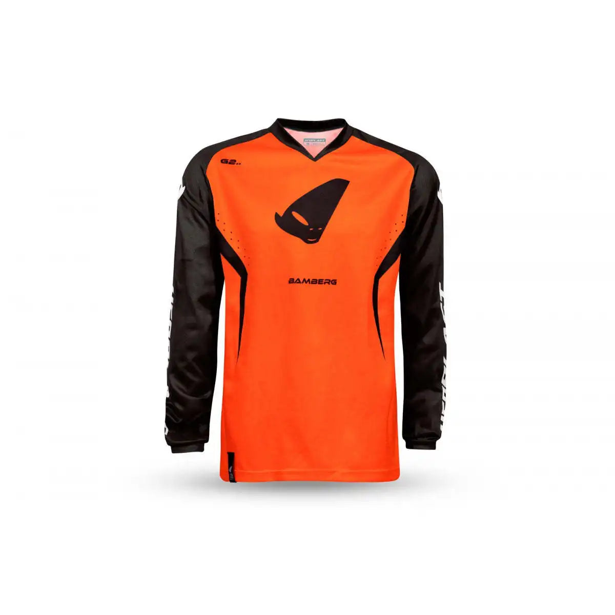 BAMBERG Motocross Jersey Breathable Racing Wear Plus Size Sportswear Printed Black/Orange Motorcycle Jersey Racing Team Name