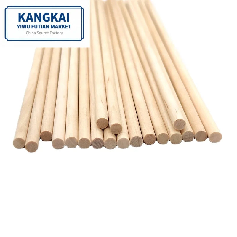Eco-Friendly Round Craft Sticks and Plastic Dowel Rods for Arts Crafts Cake DIY Food Craft Handcrafted by Design