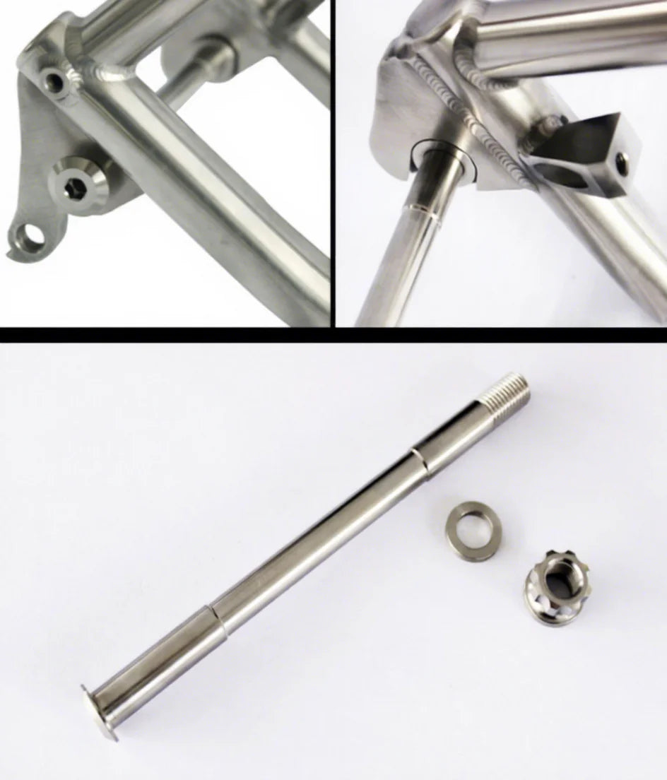 Popular 165mm  173mm Titanium Thru Axle Lever for MTB and Gravel Bikes 608g Lightweight 10-Year Warranty