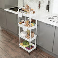 3 Tier Rolling Utility Cart with Drawer  Rolling Utility Cart with Wheels for Kitchen Bathroom Laundry