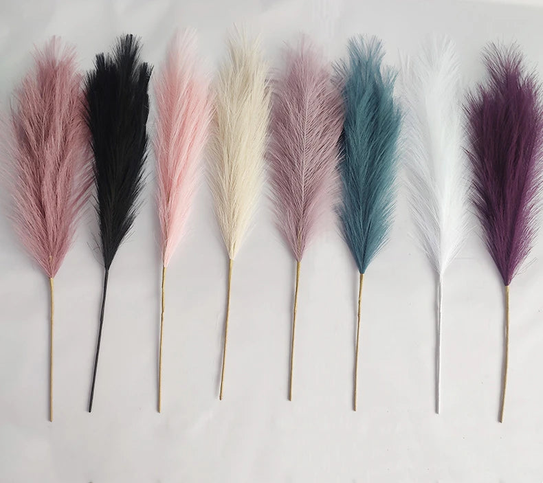 YOPIN-1606 Faux High End Tall Fluffy Stems Silk Artificial Pampas Grass for Indoor Decor