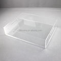 clear Acrylic Tray with Handle Neon Acrylic Tray for Kitchen Bathroom Living Room Party