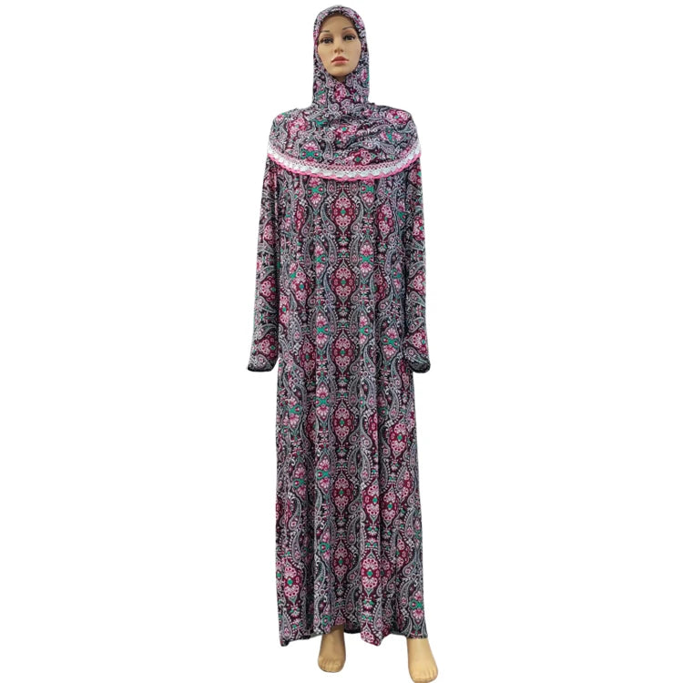 Ramadan Arab Dubai Eid Mubarak Muslim Abaya Dress Fashion Women Turkey Patchwork Lace Robe Indian Kaftan Dress Islamic Clothing