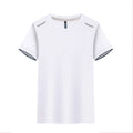 Wholesale Men's Plus Size Short Sleeve T-Shirt Summer Casual Style With Custom Logo Polyester Solid Pattern Cheap Price