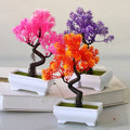 Simulation Plant Artificial Potted Tree Bonsai Decorative Green Plants Ornaments Home Hotel Garden Decor Wedding Decoration