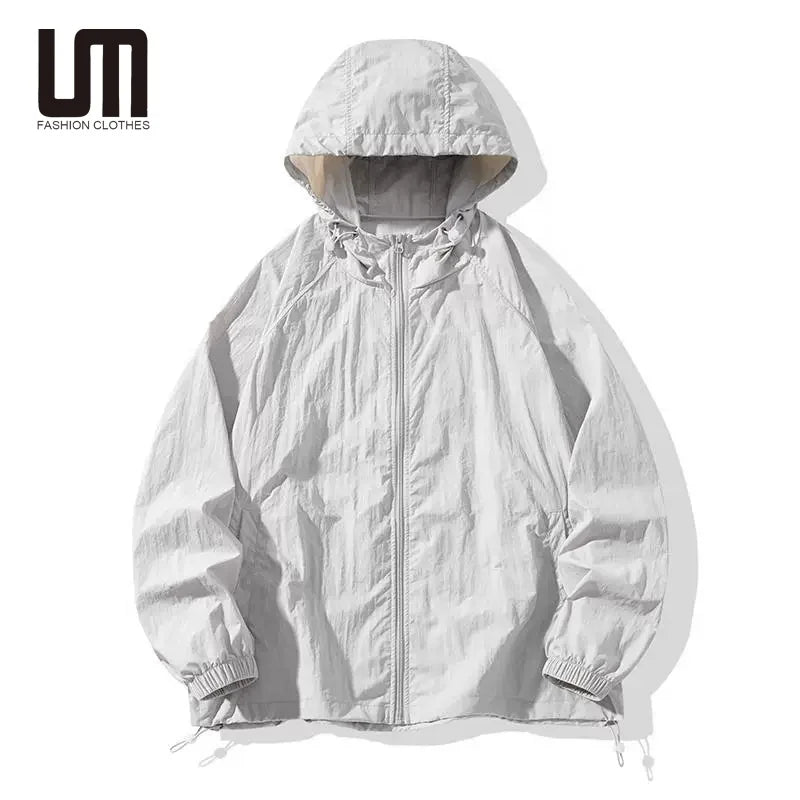 Liu Ming New Trending 2025 Summer Korean Style Men and Women Sunscreen Clothing Outdoor Couple Thin Hoodie Jackets
