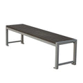 Outdoor Furniture Simple Wooden Backless Bench Seat Outside Park Public Garden Patio Antiseptic Wood Seating Bench Without Back