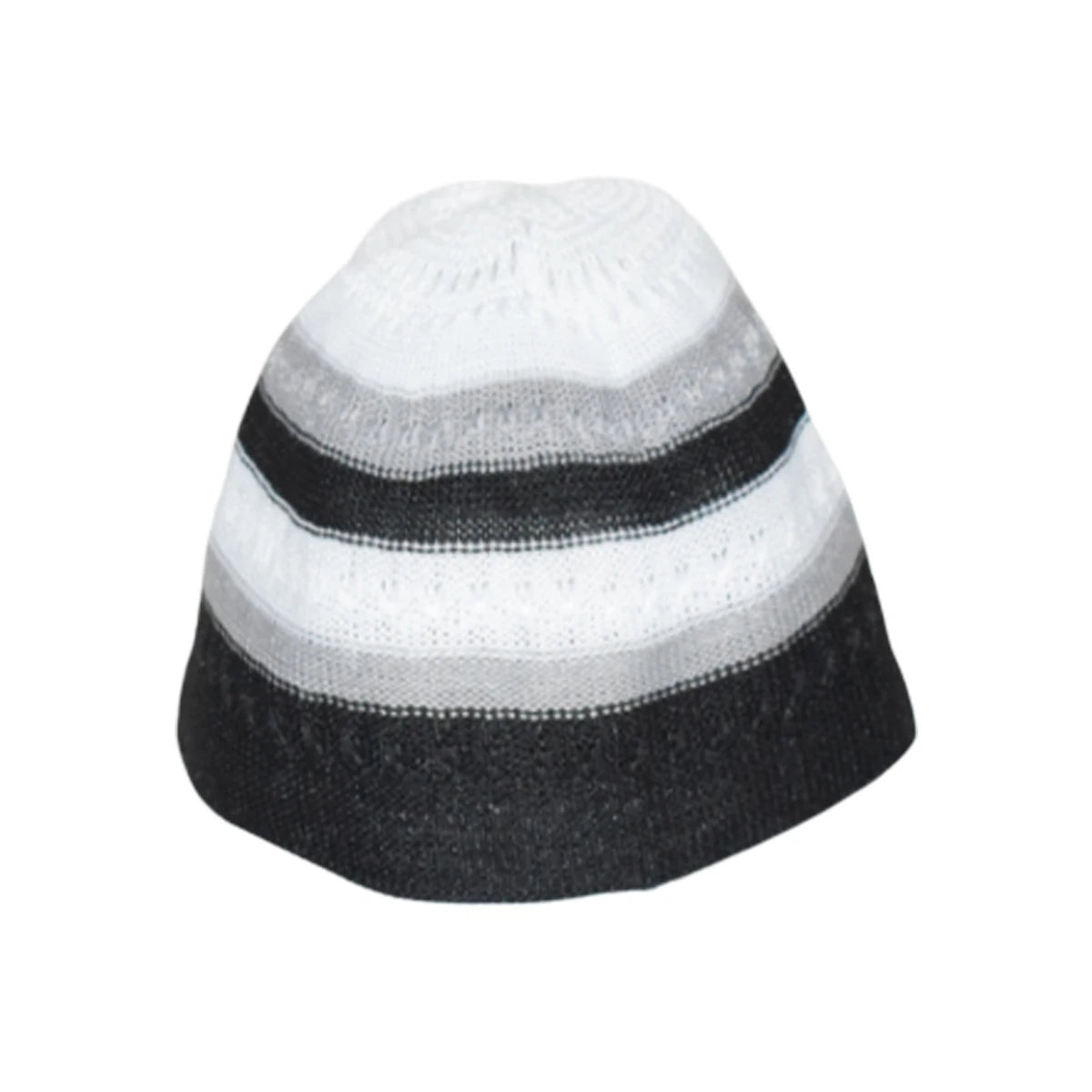 Men Fashion Islamic Prayer Woven Hat Muslim Hat Cotton Knitted Topi Kufi Head Wear Clothing
