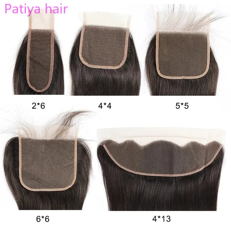 Wholesale Top 2x6 4x4 5x5 6x6 7x7 13x4 13x6 Frontals and Closures Transparent Lace HD Lace Brazilian Straight Human Hair Closure