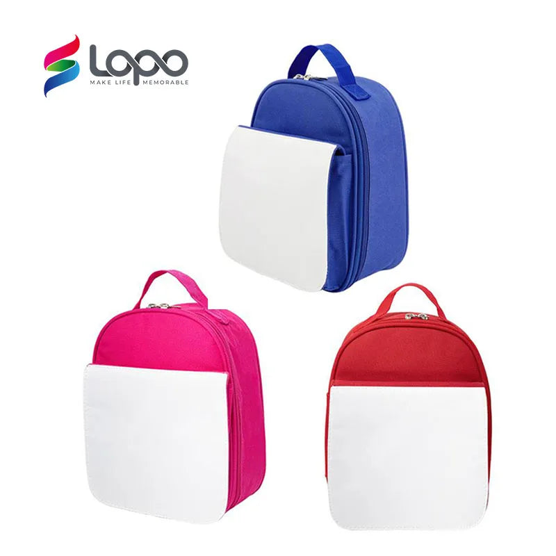 Wholesale Sublimation Blanks Kids Lunch Bag with Flip for Personalization