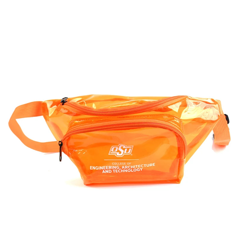 Coolbey Candy Transparent Jelly Waist PVC Impermeable Sports Bag Zipper Closure Personalized Logo Model HQ919P for Outdoor Use