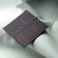 Custom Thick Paper Sustainable Garment Color hang Tags for Bundles Hair Packaging Clothes Eco Friendly UV Hang Tag