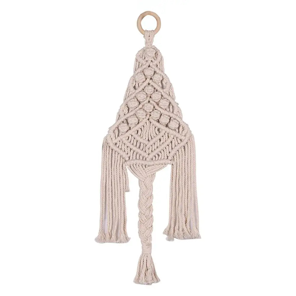 Christmas Bedroom Home Tree Decoration Handmade Knitted Tapestry Macrame Wall Hanging Boho