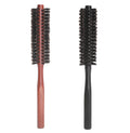 Straight Twill Hair Comb Natural Boar Bristle Rolling Brush Round Barrel Blowing Curling DIY Hairdressing Styling Tool