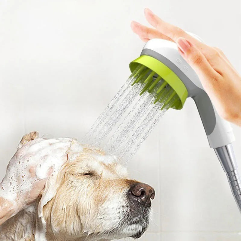 Pet Cleaning Dog Massage Shower Head Bath Brush Sprayer Dog Bathing Sprayer for Pets Showering