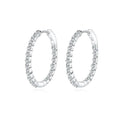 Trendy Hoop Earrings for Women Jewelry Fashion Zircon Sterling Silver Hoop Earring