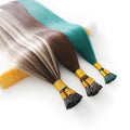 Double Drawn Luxury I Tip Russian Virgin Remy Human Hair Weaving Extension Full Cuticles High Grade No Shedding Soft Shiny
