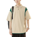 Custom American Design T Shirt Short Sleeve O-Neck Chaopai Fack Two Pieces T Shirts Casual Wear