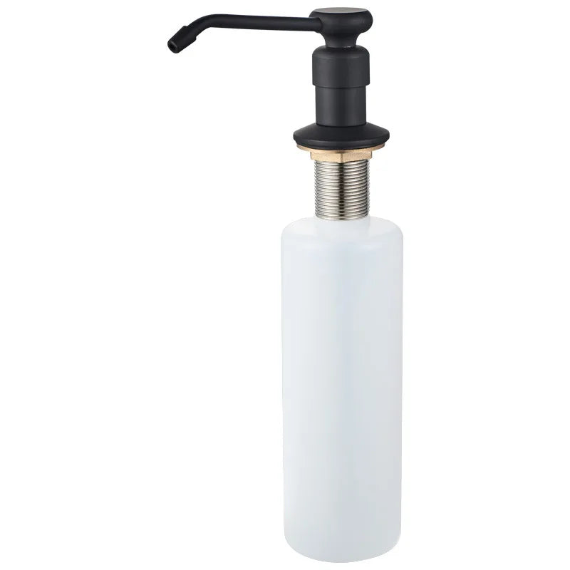 Matte Black Stainless Steel Kitchen Sink Foam Hand Soap Dispenser with Pump Head Modern Design 3-Year Warranty MegaBDM